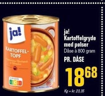 Poetzsch Padborg Ja! kartoffelgryde med pølser tilbud