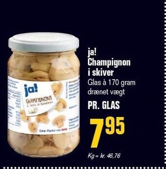 Poetzsch Padborg Ja! champignon i skiver tilbud
