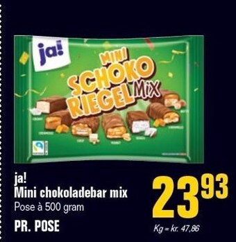 Poetzsch Padborg Ja! mini chokoladebar mix tilbud