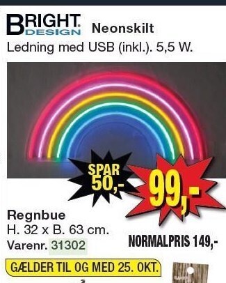 Harald Nyborg Bright design regnbue tilbud