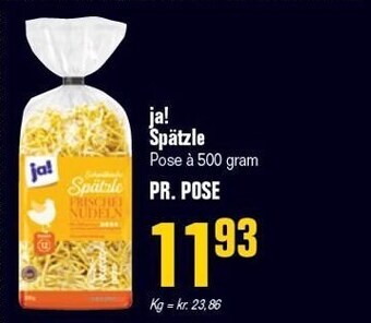 Poetzsch Padborg Ja! spätzle tilbud