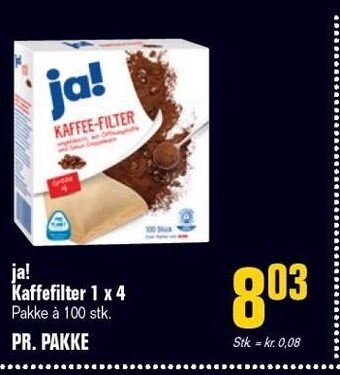 Poetzsch Padborg Ja! kaffefilter 1 x 4 tilbud