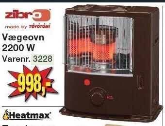 Harald Nyborg Zibro vægeovn 2200 w tilbud