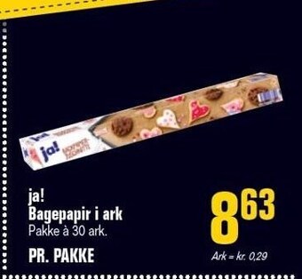 Poetzsch Padborg Ja! bagepapir i ark tilbud