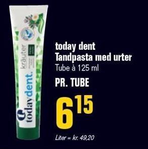 Poetzsch Padborg Today dent tandpasta med urter tilbud