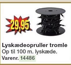 Lyskædeopruller tromle