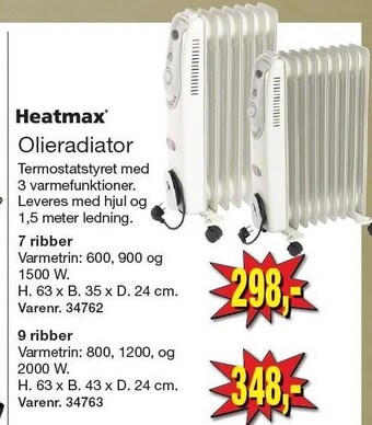 Harald Nyborg Heatmax olieradiator tilbud