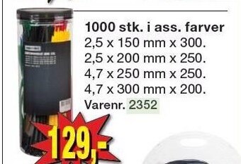 Harald Nyborg 1000 stk. i ass. farver tilbud