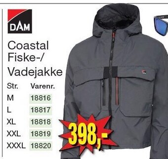 Harald Nyborg Dam coastal fiske-/vadejakke tilbud