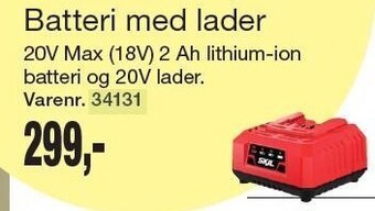 Harald Nyborg Batteri med lader tilbud