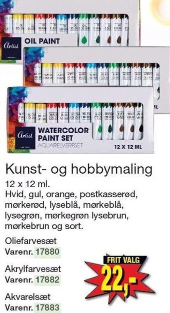 Harald Nyborg Kunst- og hobbymaling tilbud