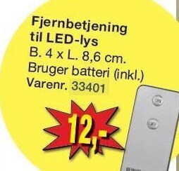 Harald Nyborg Fjernbetjening til led-lys tilbud