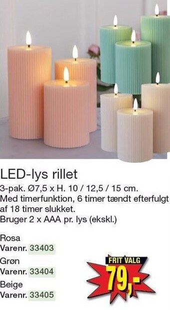 Harald Nyborg Led-lys rillet tilbud
