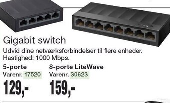 Harald Nyborg Gigabit switch tilbud