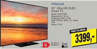 Harald Nyborg Finlux 55´´ ultra hd dled smart tv tilbud