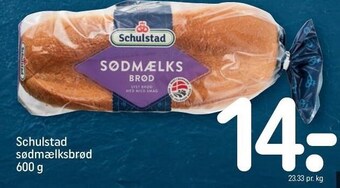 REMA 1000 Schulstad sødmælksbrød tilbud