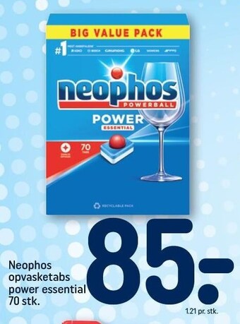 REMA 1000 Neophos opvasketabs power essential tilbud