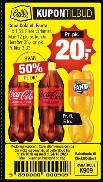 Calle Coca cola el. fanta tilbud