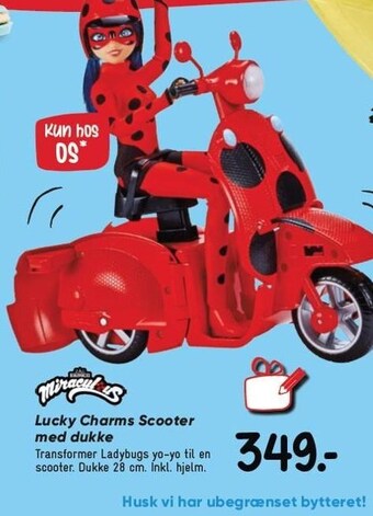 Bilka Lucky charms scooter med dukke tilbud