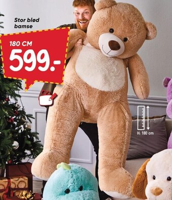 Bilka Stor blød bamse tilbud