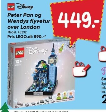 Bilka Peter pan og wendys flyvetur over london tilbud