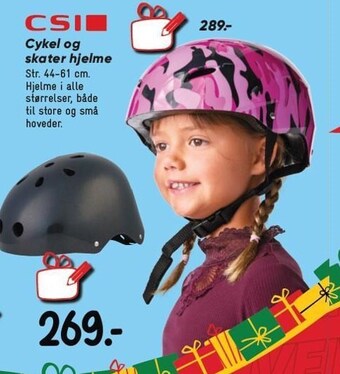 Cykel og skater hjelme