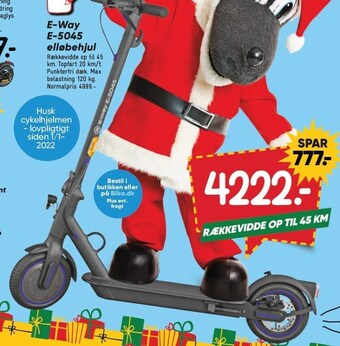 Bilka E-way e-5045 elløbehjul tilbud