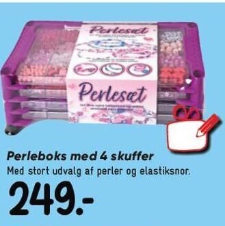 Bilka Perleboks med 4 skuffer tilbud