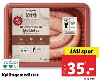 Lidl Kyllingemedister tilbud