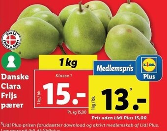 Lidl Danske clara frijs pærer tilbud