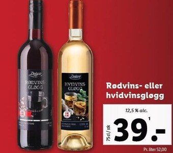 Lidl Rødvins- eller hvidvinsgløgg tilbud