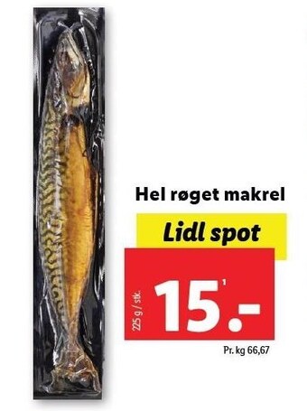 Hel røget makrel