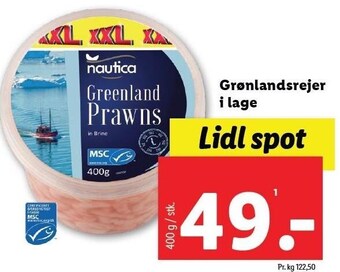 Lidl Grønlandsrejer i lage tilbud