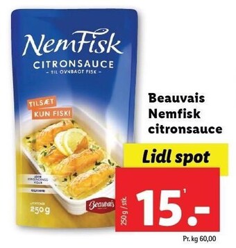 Beauvais nemfisk citronsauce