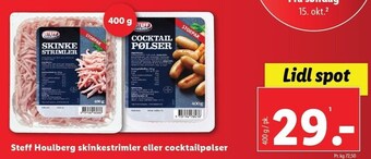 Lidl Steff houlberg skinkestrimler eller cocktailpølser tilbud