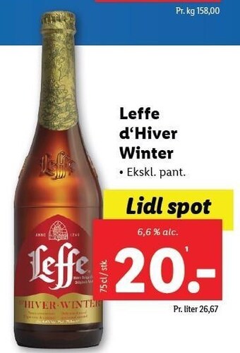 Lidl Leffe d´hiver winter tilbud