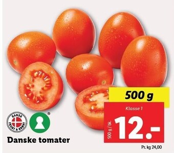 Lidl Danske tomater tilbud