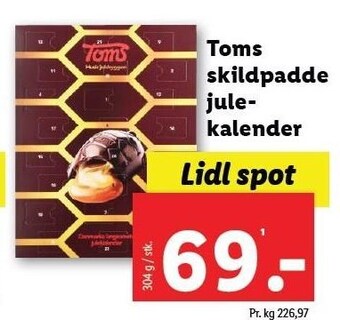 Lidl Toms skildpadde julekalender tilbud