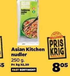 Netto Asian kitchen nudler tilbud