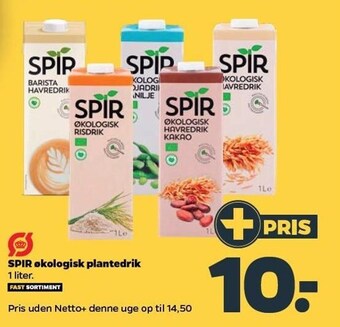 Netto Spir økologisk plantedrik tilbud