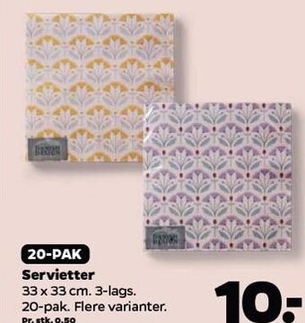 Netto Servietter tilbud