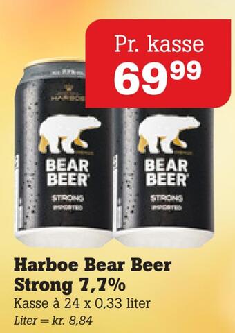 Poetzsch Padborg Harboe bear beer strong 7,7% tilbud