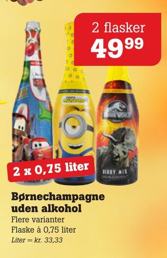 Børnechampagne uden alkohol