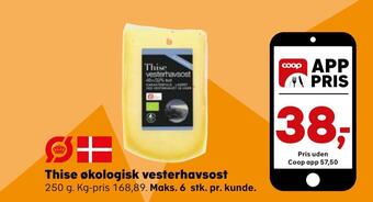 SuperBrugsen Thise økologisk vesterhavsost tilbud