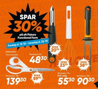 Bilka Spar 30% på alt fiskars functional form tilbud