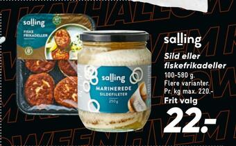 Bilka Sild eller fiskefrikadeller tilbud