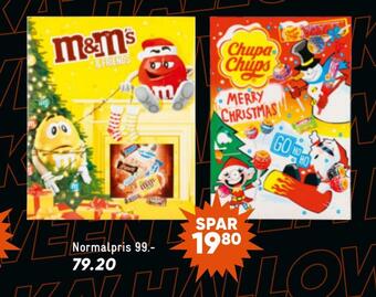 Spar 20% på slik- og chokoladejulekalendere