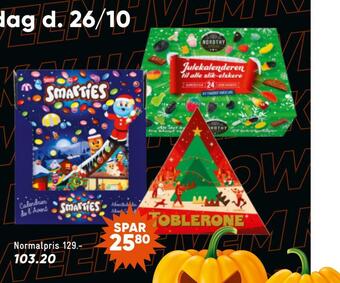 Bilka Spar 20% på slik- og chokoladejulekalendere tilbud