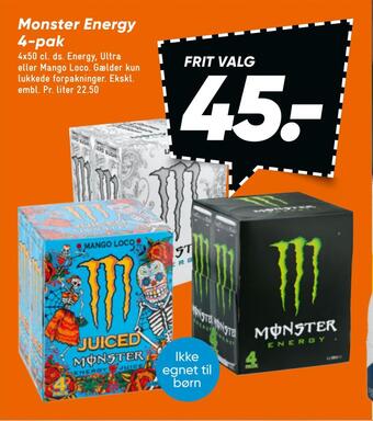 Bilka Monster energy tilbud