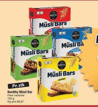 Fakta Tyskland Nordthy müsli bar tilbud